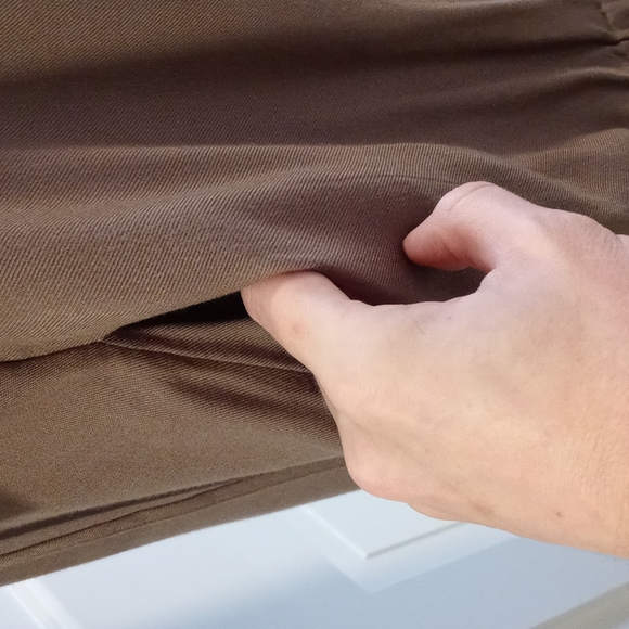 🆕 🍁Matilda Jane🍁 - Brown "Ambitious You" Vest w/Crochet Lace Collar - Picture 9 of 16